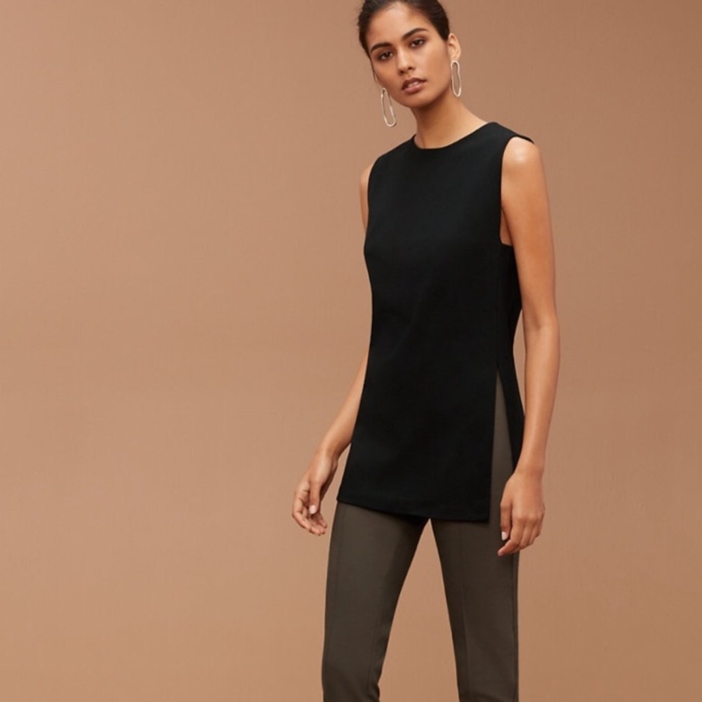 ARITZIA BABATON WADE TUNIC TOP MERLOT